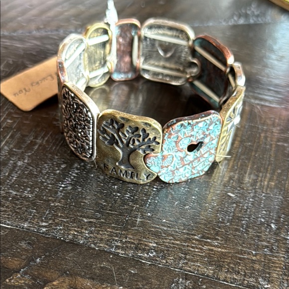 Lucky Brand Gold and Turquoise Bracelet - Picture 1 of 3